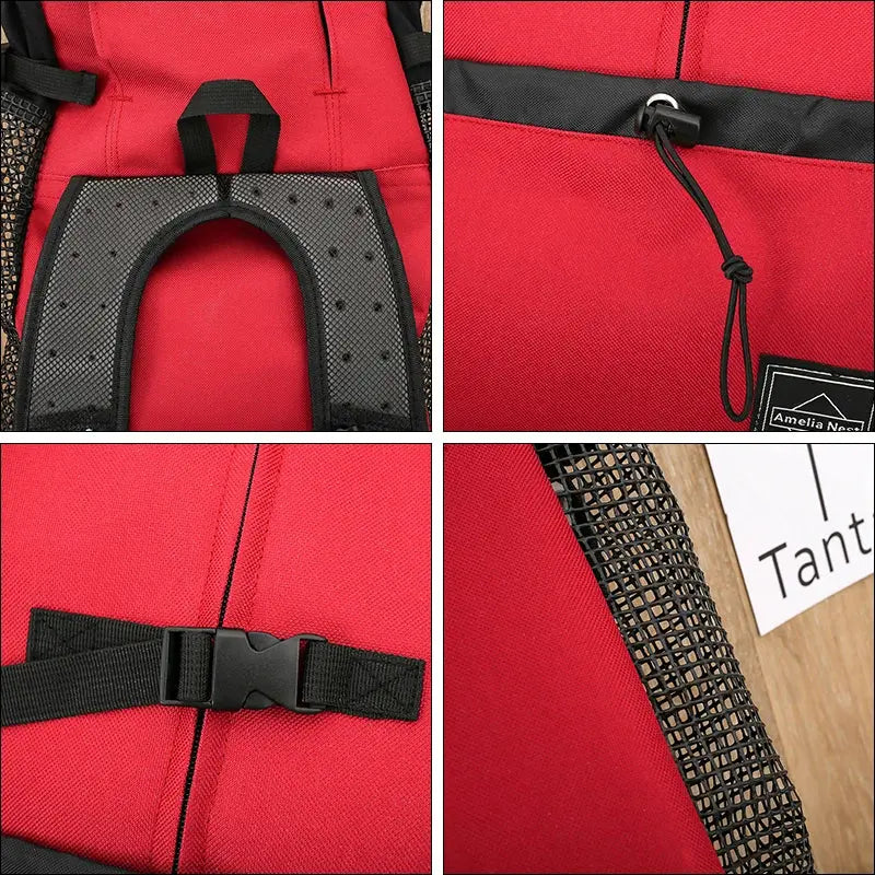 Durable Nylon Dog Carrier Backpack β Breathable Travel Bag for Pets PawsMagics