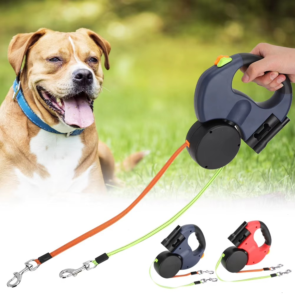 TangleMasterβ’ Dual Dog Leash PawsMagics